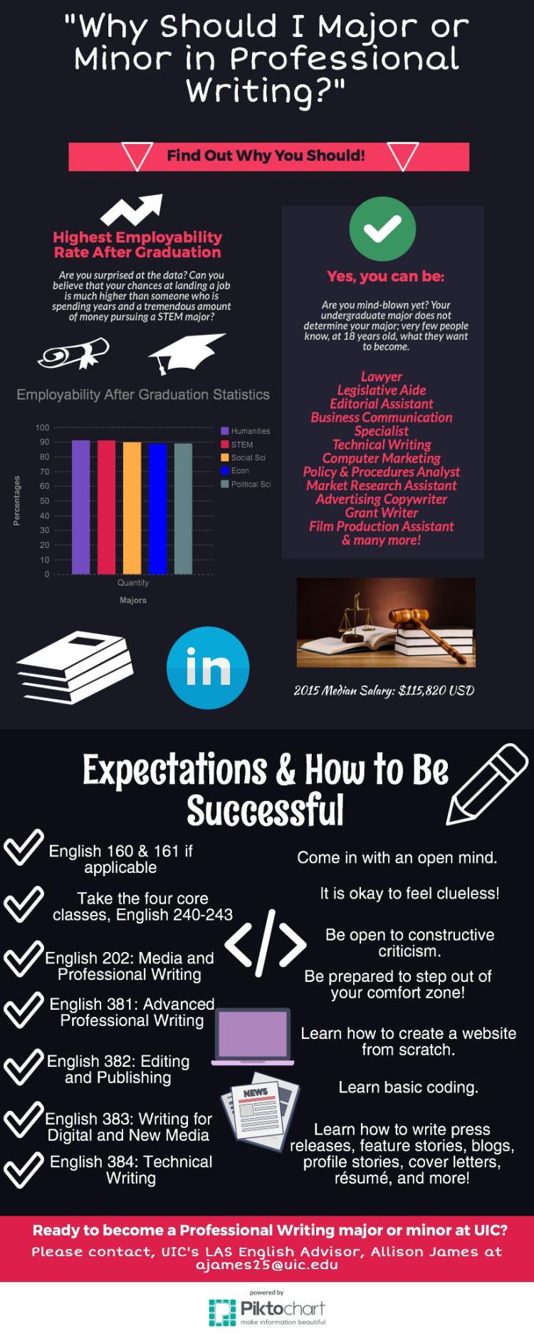 Professional Writing Infographic